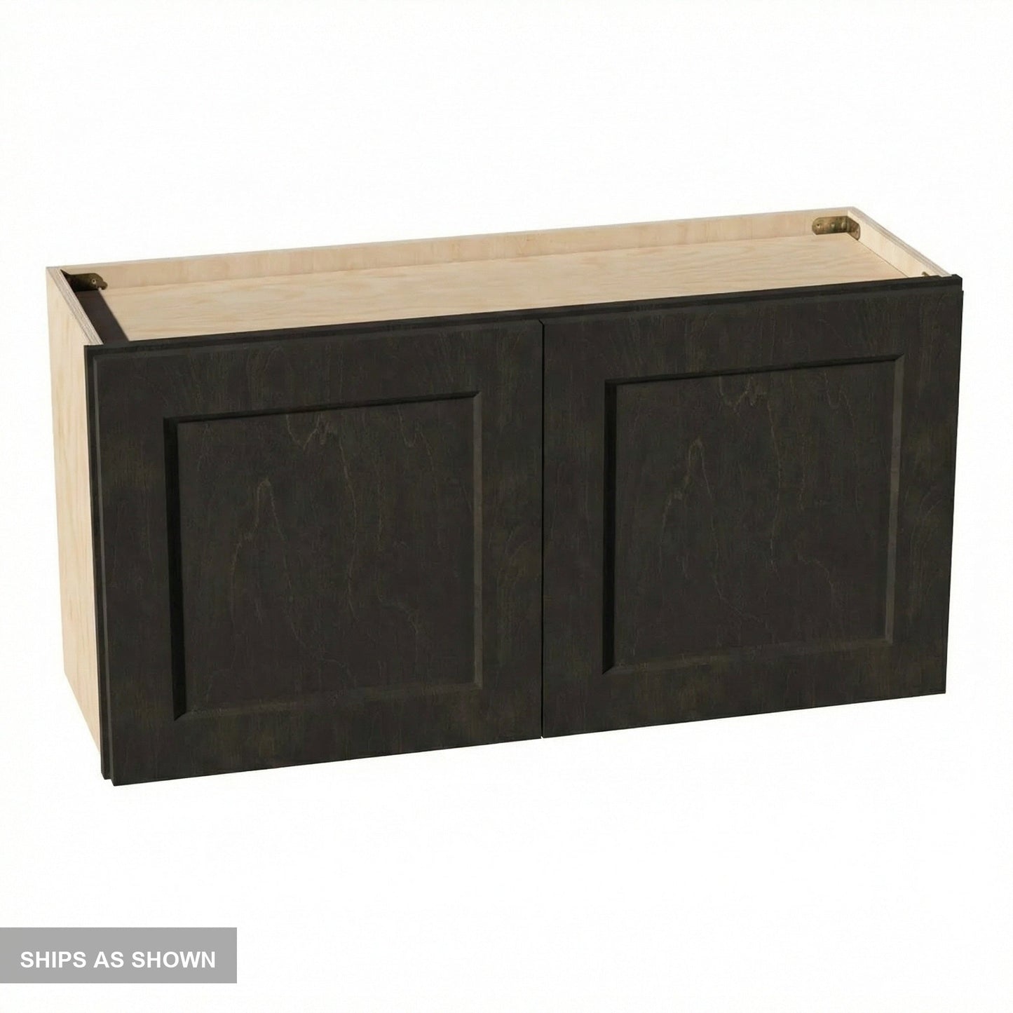 Shaker Bridge Wall Cabinet 36" (W3618) · Ardelle - Charcoal - Flat Pack