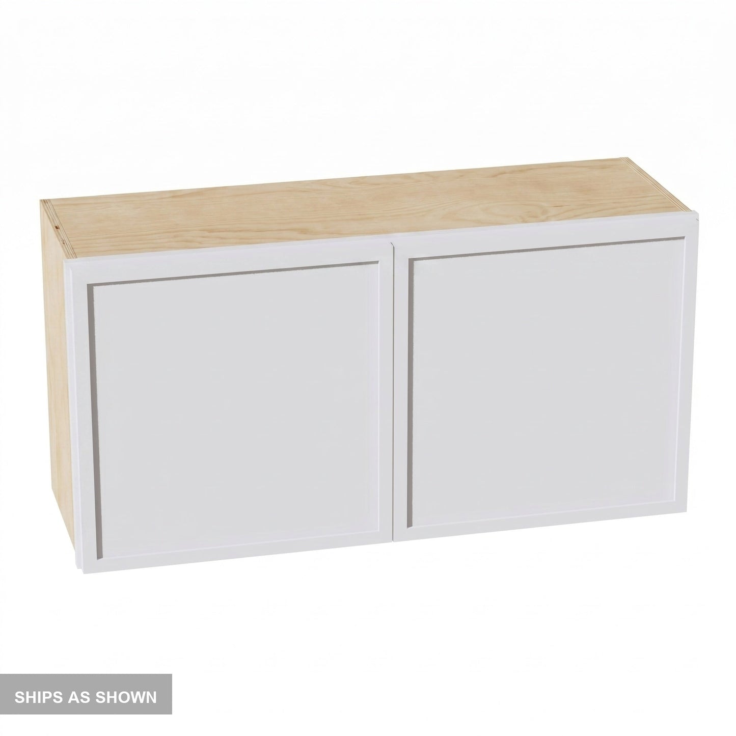 Slim Shaker Bridge Wall Cabinet 36" (W3618) · Slim - Frost - Flat Pack