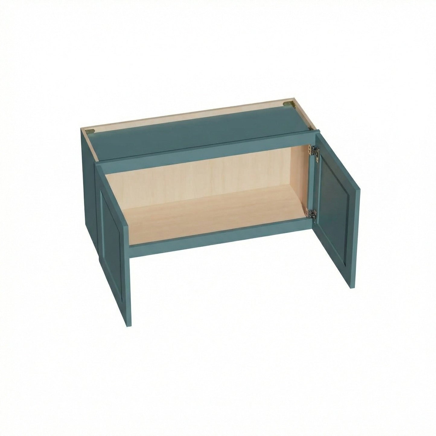 Shaker Bridge Wall Cabinet 36" (W3618) · Tallis - Fairy Green - Interior