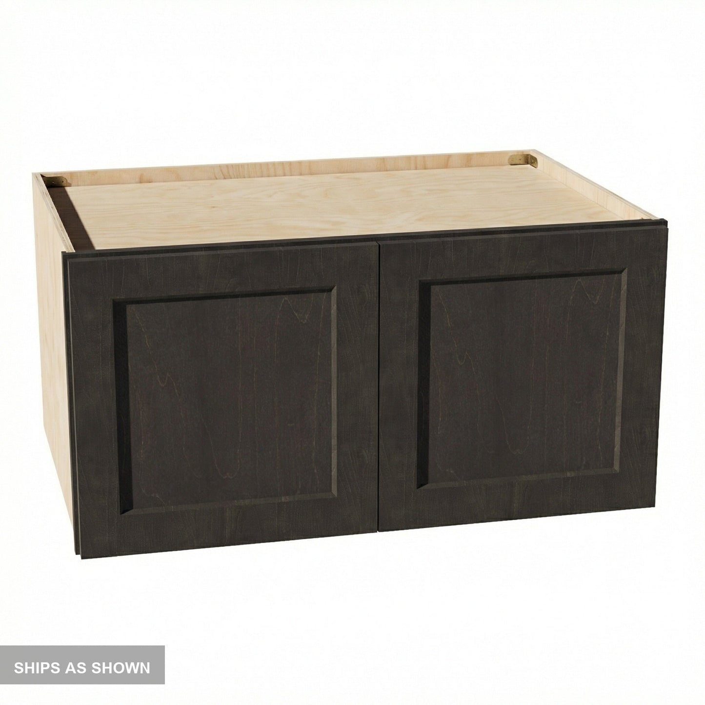 Shaker Bridge Wall Cabinet 36" (W361824) · Ardelle - Charcoal - Flat Pack