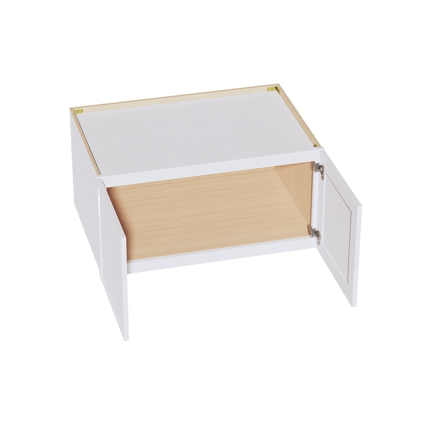 Slim Shaker Bridge Wall Cabinet 36" (W361824) · Slim - Frost - Interior