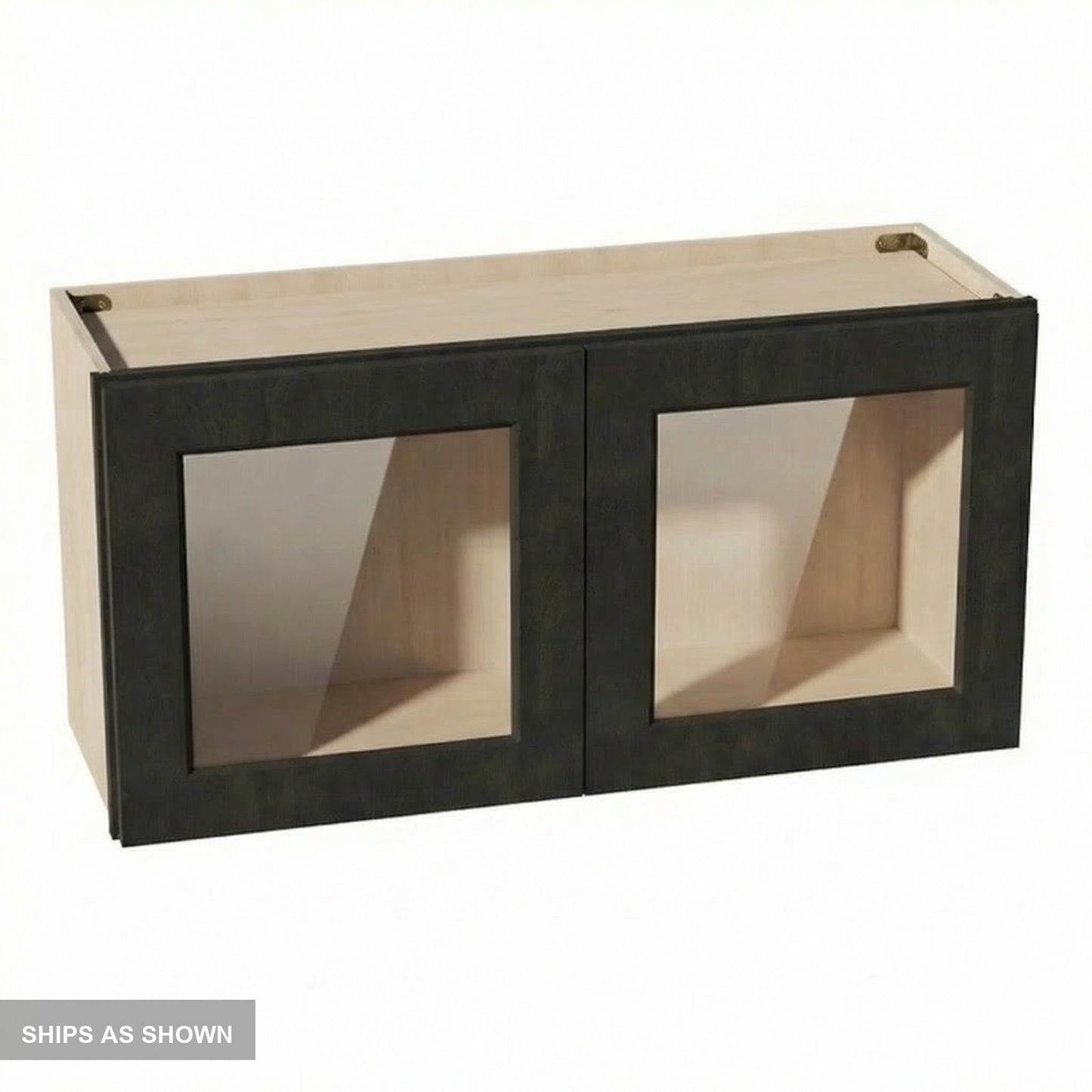 Shaker Bridge Wall Cabinet 36" (W3618GD) · Ardelle - Charcoal - Flat Pack