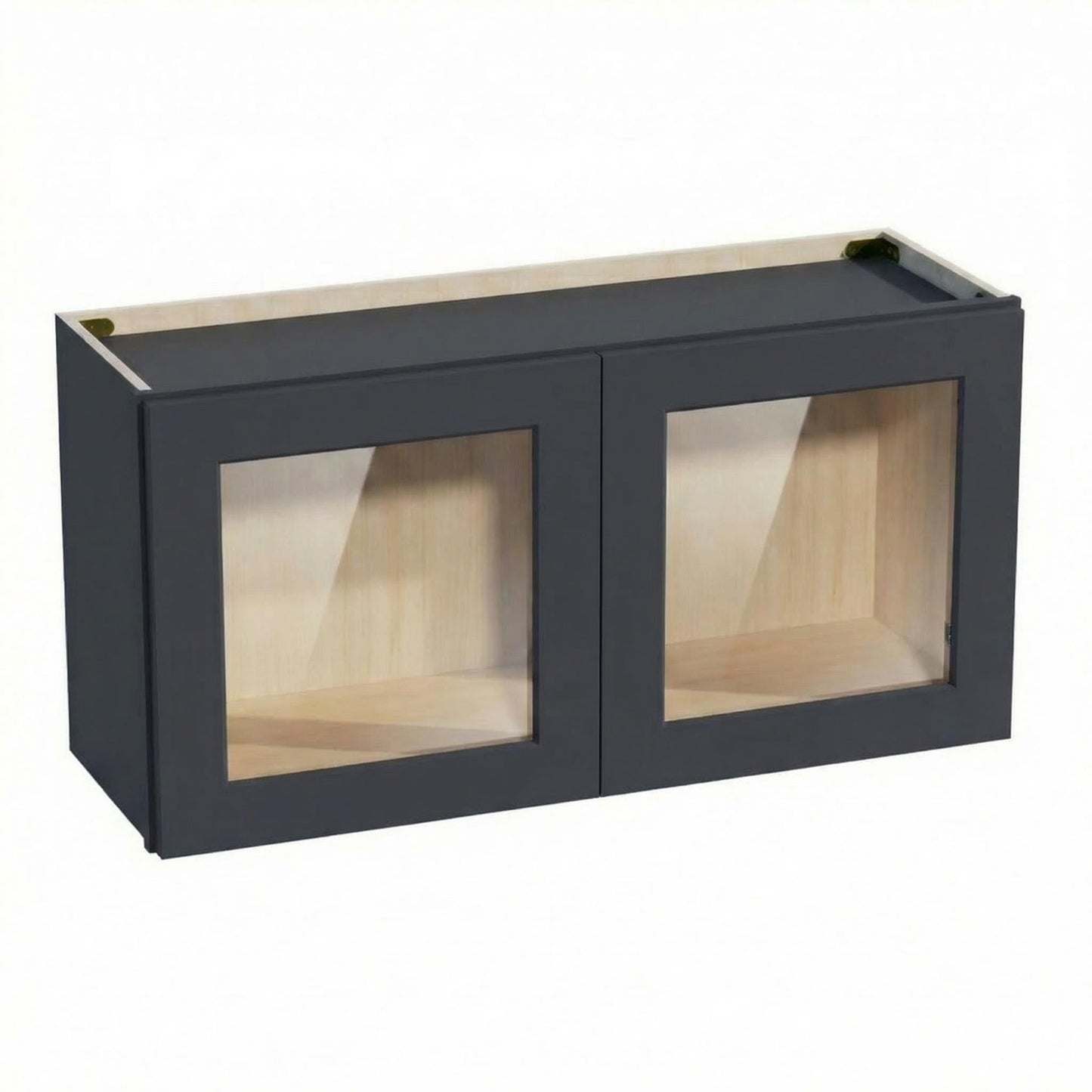 Shaker Bridge Wall Cabinet 36" (W3618GD) · Ardelle - Ebony - Hero