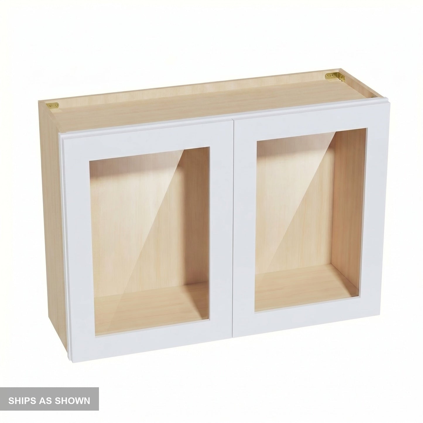 Shaker Bridge Wall Cabinet 36" (W3618GD) · Ardelle - White - Flat Pack