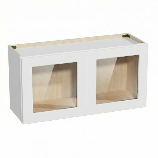 Shaker Bridge Wall Cabinet 36" (W3618GD) · Ardelle - White - Hero