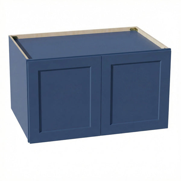Shaker Bridge Wall Cabinet 36" (W362124) · Ardelle - Blue - Hero
