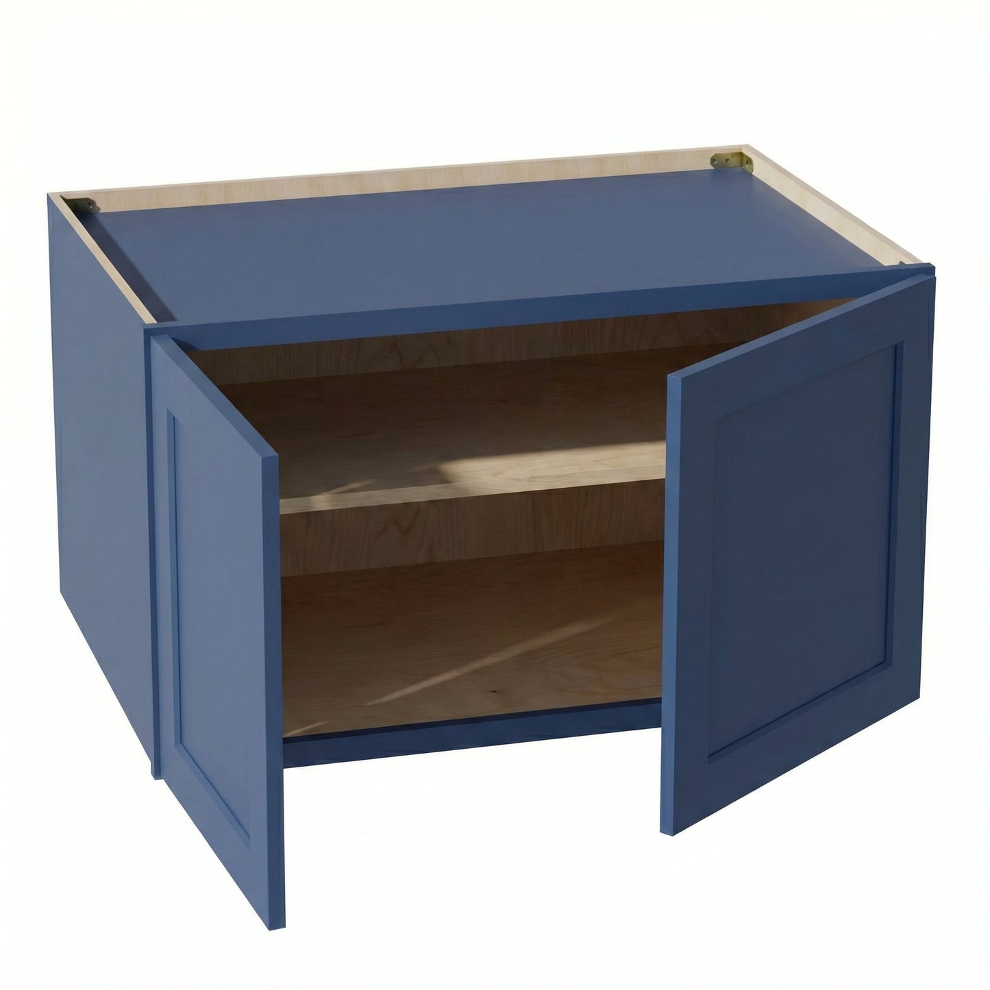 Shaker Bridge Wall Cabinet 36" (W362124) · Ardelle - Blue - Interior