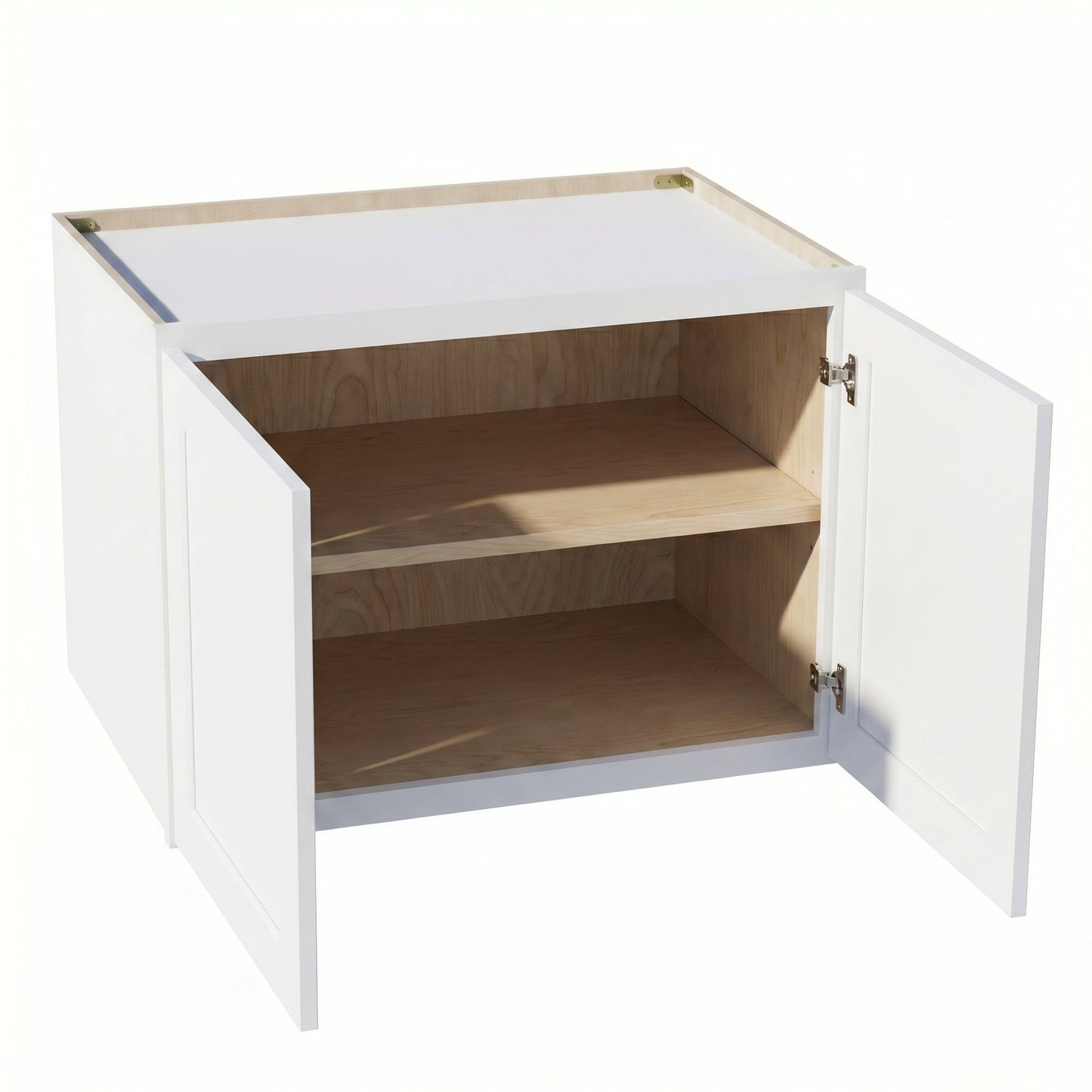 Shaker Bridge Wall Cabinet 36" (W362124) · Ardelle - White - Interior