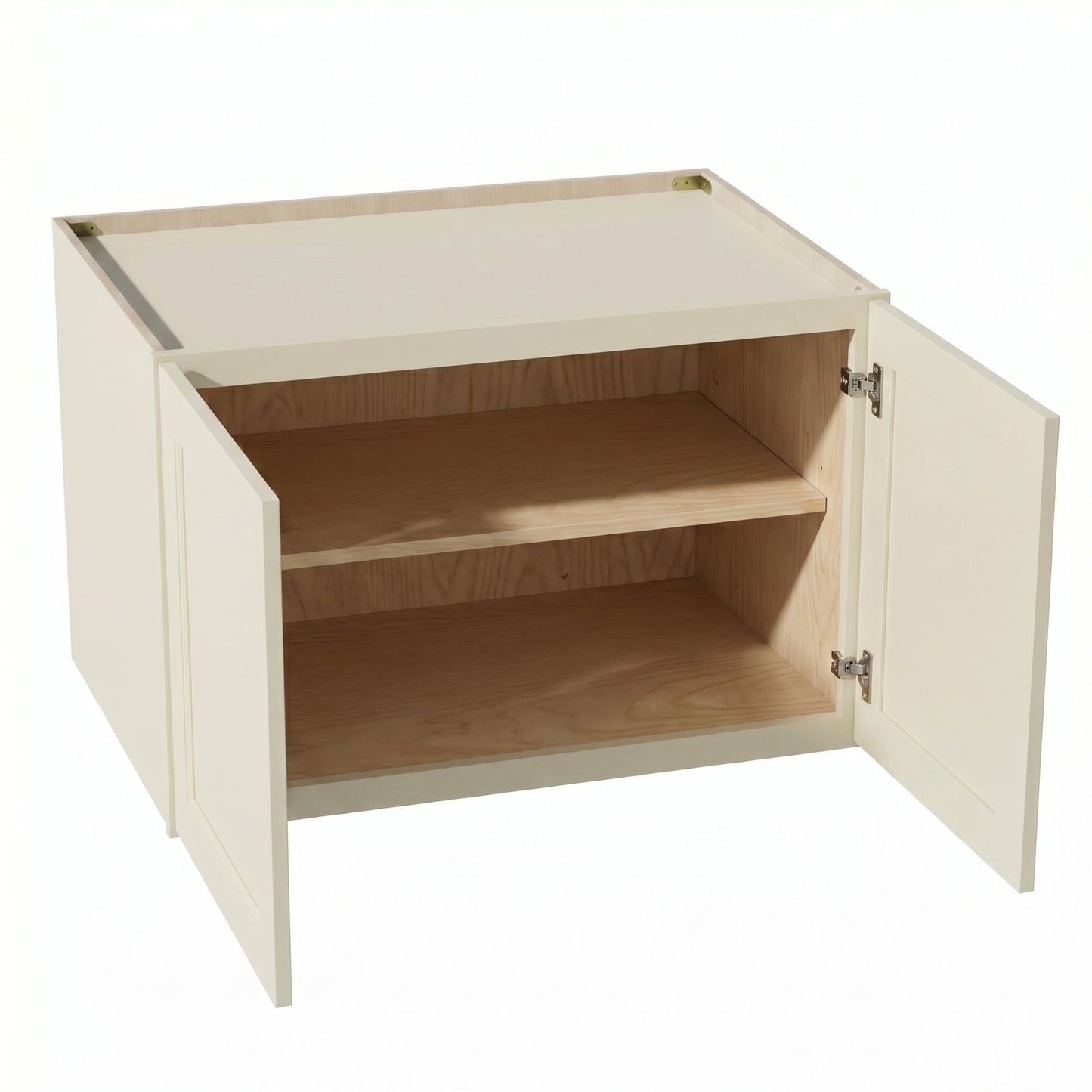 Shaker Bridge Wall Cabinet 36" (W362124) · Tallis - Swan White - Interior