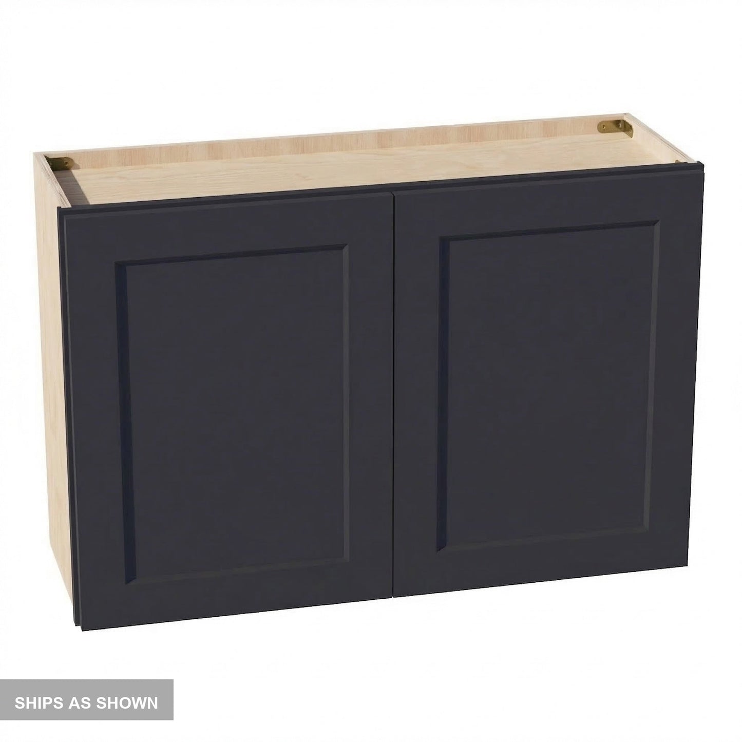 Shaker Bridge Wall Cabinet 36" (W3624) · Ardelle - Ebony - Flat Pack