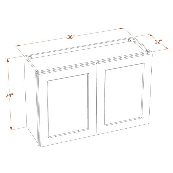 Quik Cabinets W3624 Tallis Swan White - Dimensions
