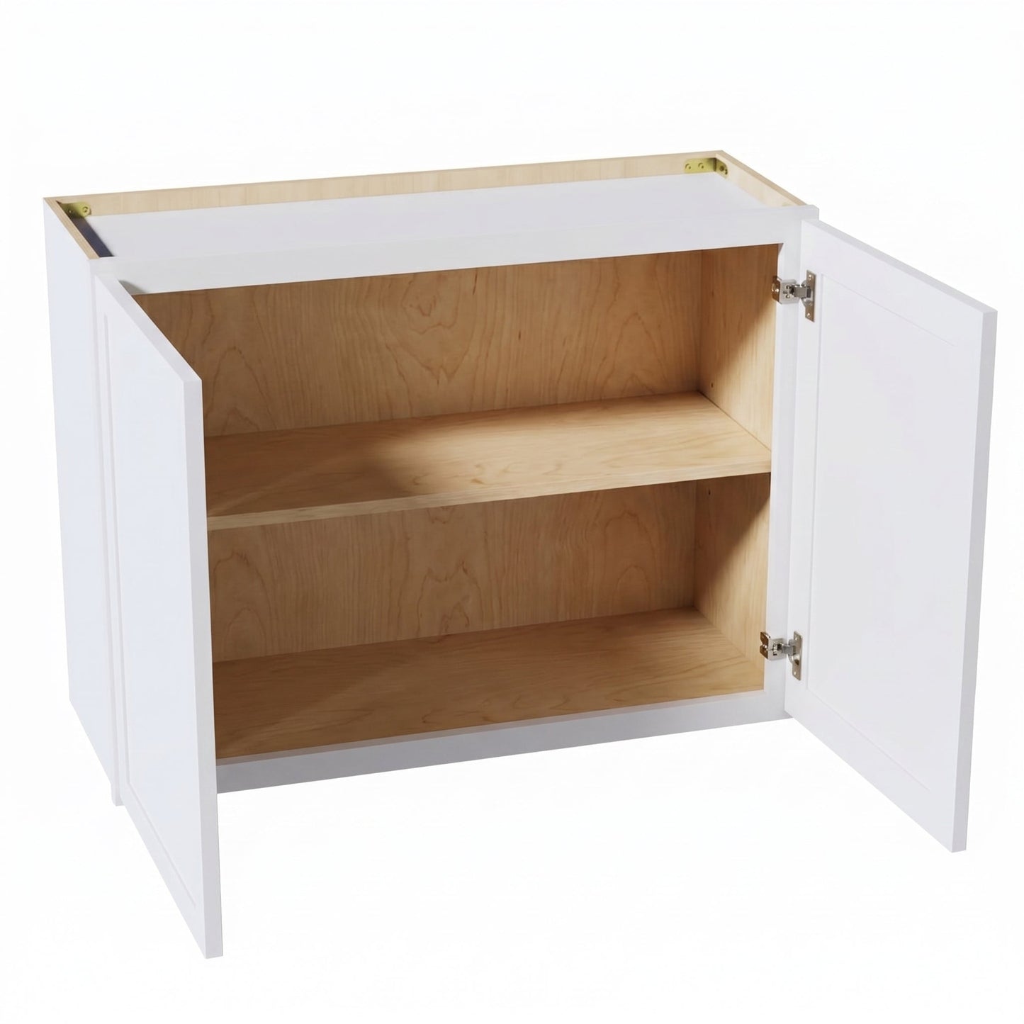 Slim Shaker Bridge Wall Cabinet 36" (W3624) · Slim - Frost - Interior