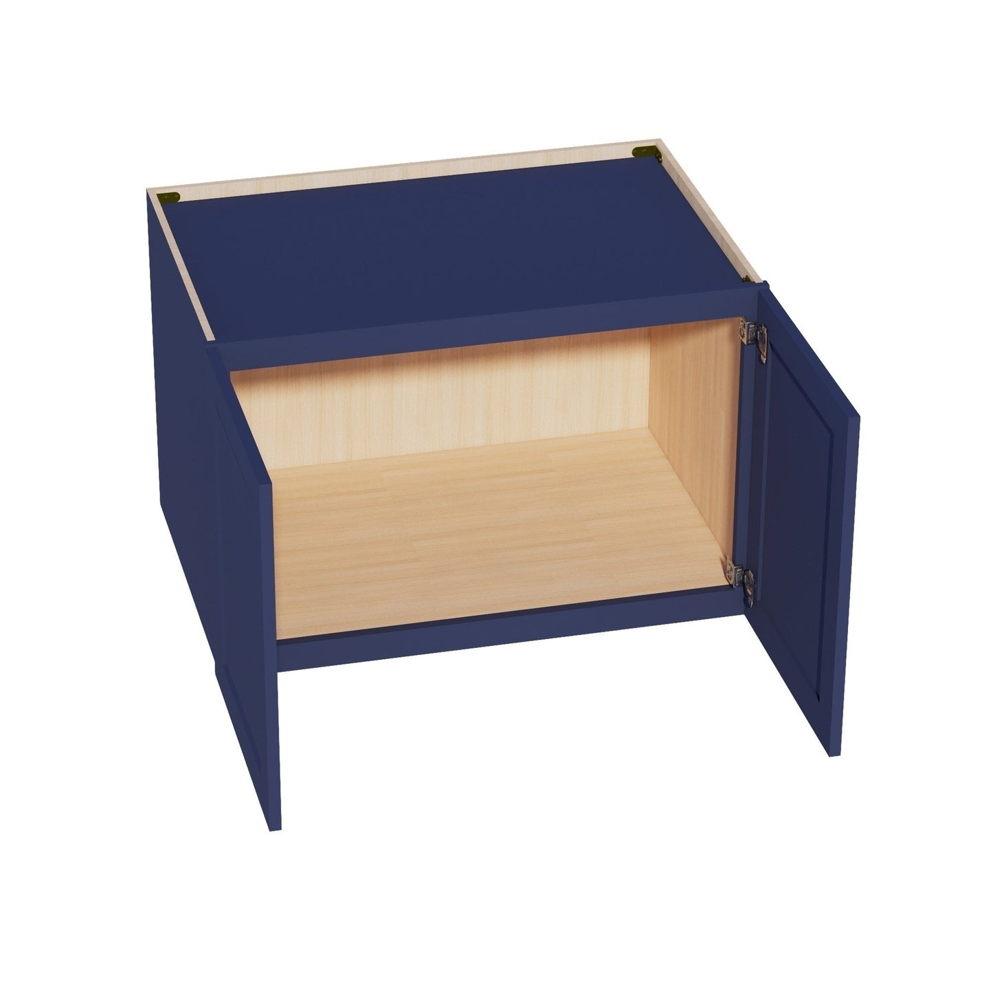 Shaker Bridge Wall Cabinet 36" (W362424) · Ardelle - Blue - Interior