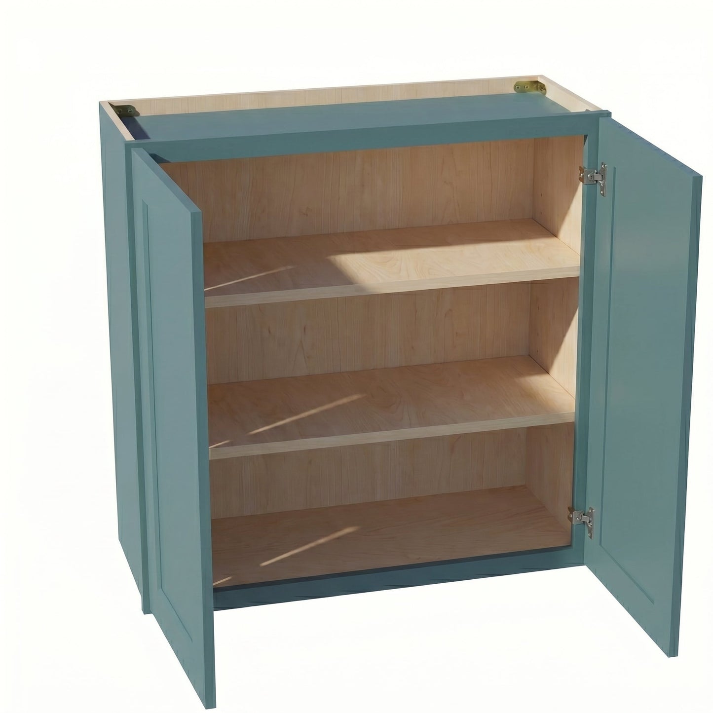 Shaker Wall Cabinet 36" (W3630) · Tallis - Fairy Green - Interior