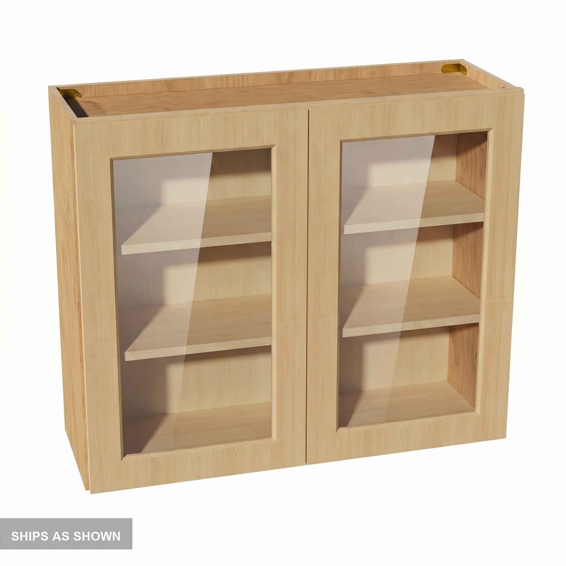 Shaker Glass Door Wall Cabinet 36" (W3630GD) · Ardelle