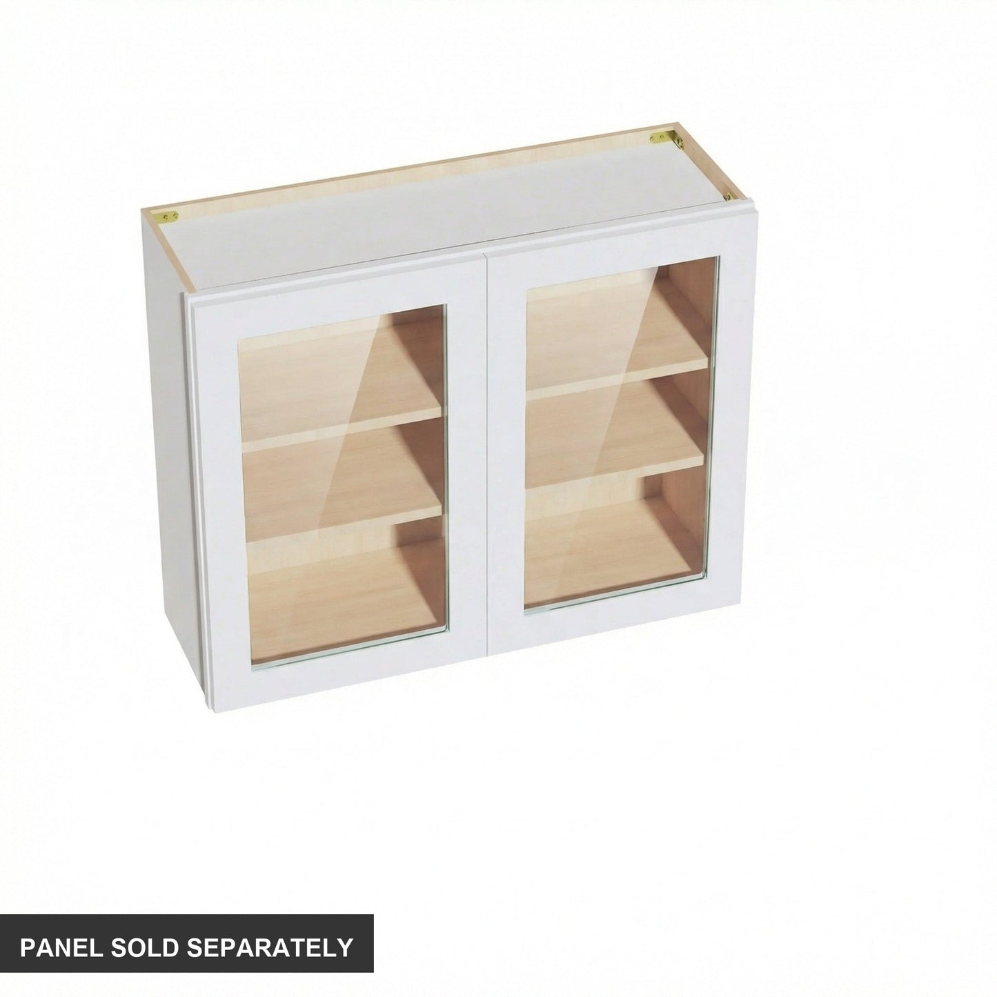Shaker Glass Door Wall Cabinet 36" (W3630GD) · Ardelle - White - Product