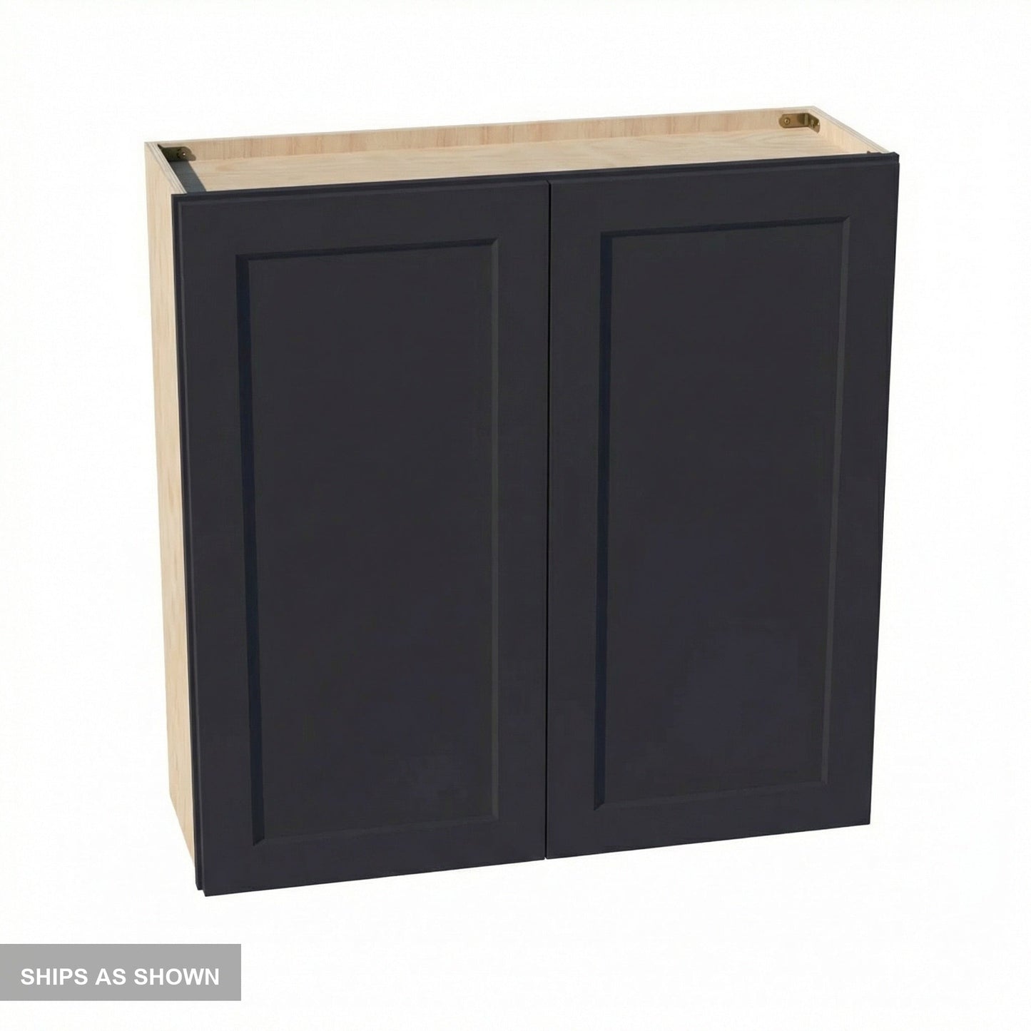 Shaker Wall Cabinet 36" (W3636) · Ardelle - Ebony - Flat Pack