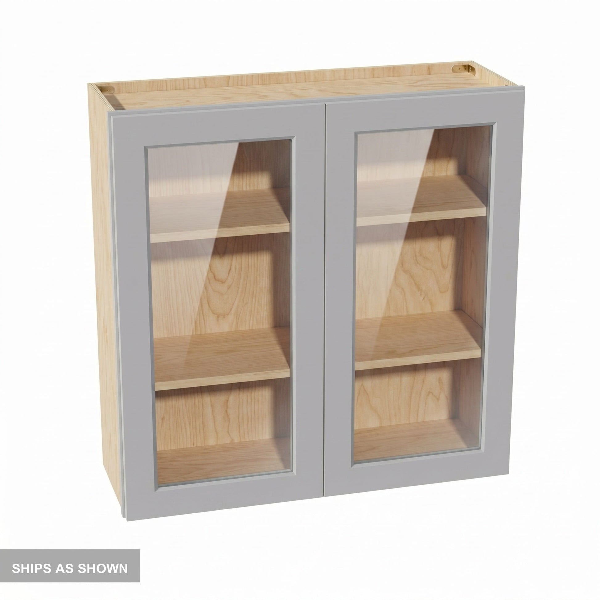 Shaker Glass Door Wall Cabinet 36" (W3636GD) · Ardelle