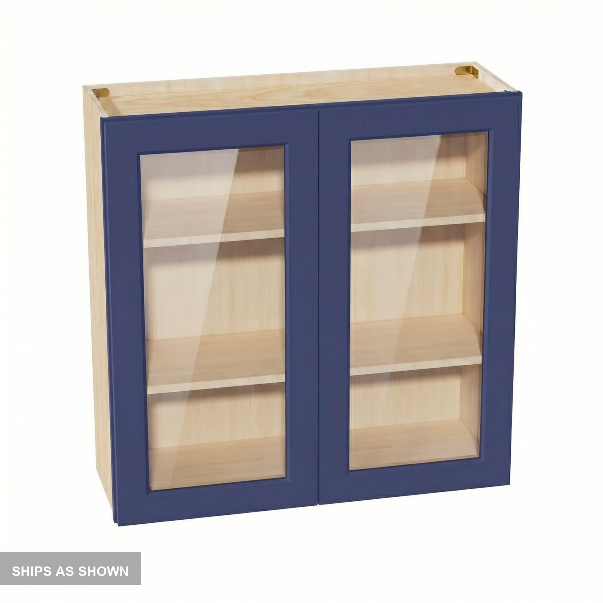 Shaker Glass Door Wall Cabinet 36" (W3636GD) · Ardelle