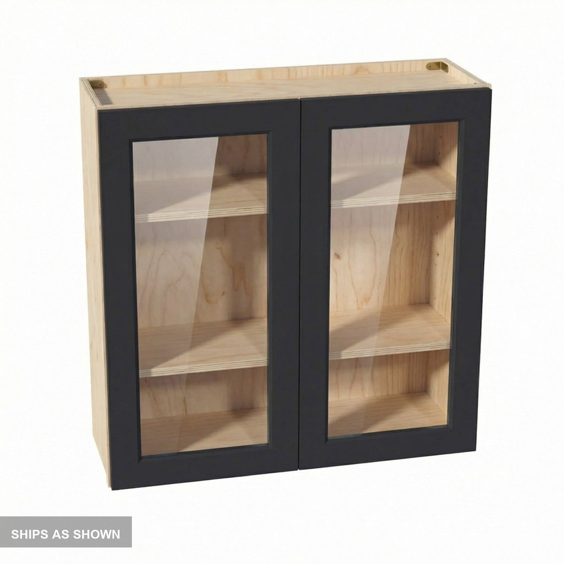 Shaker Glass Door Wall Cabinet 36" (W3636GD) · Ardelle