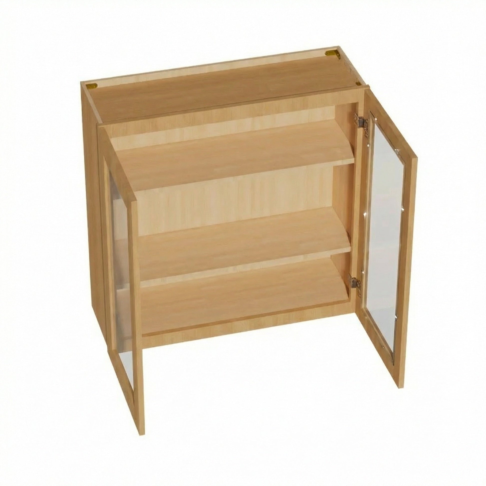 Shaker Glass Door Wall Cabinet 36" (W3636GD) · Ardelle