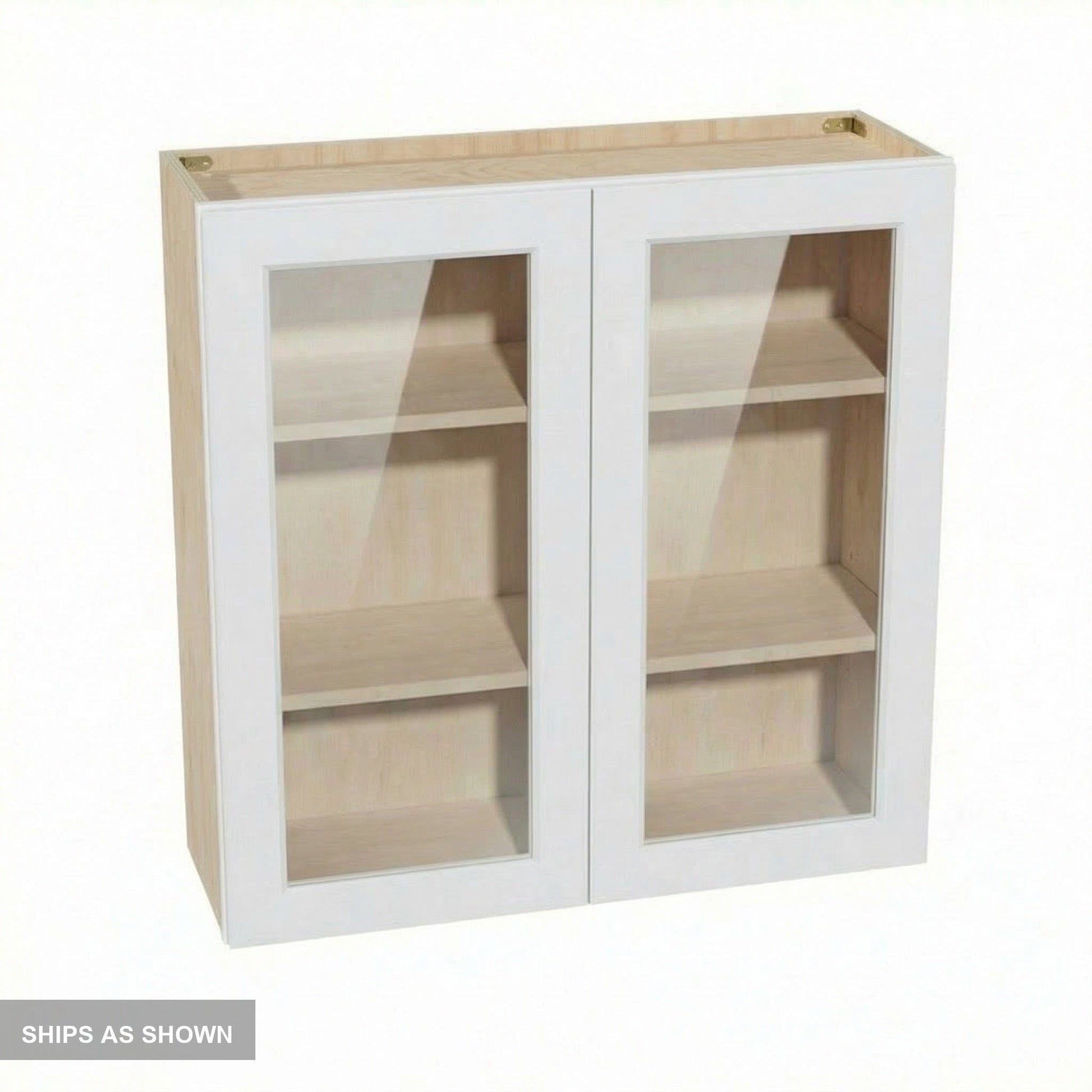 Shaker Glass Door Wall Cabinet 36" (W3636GD) · Ardelle