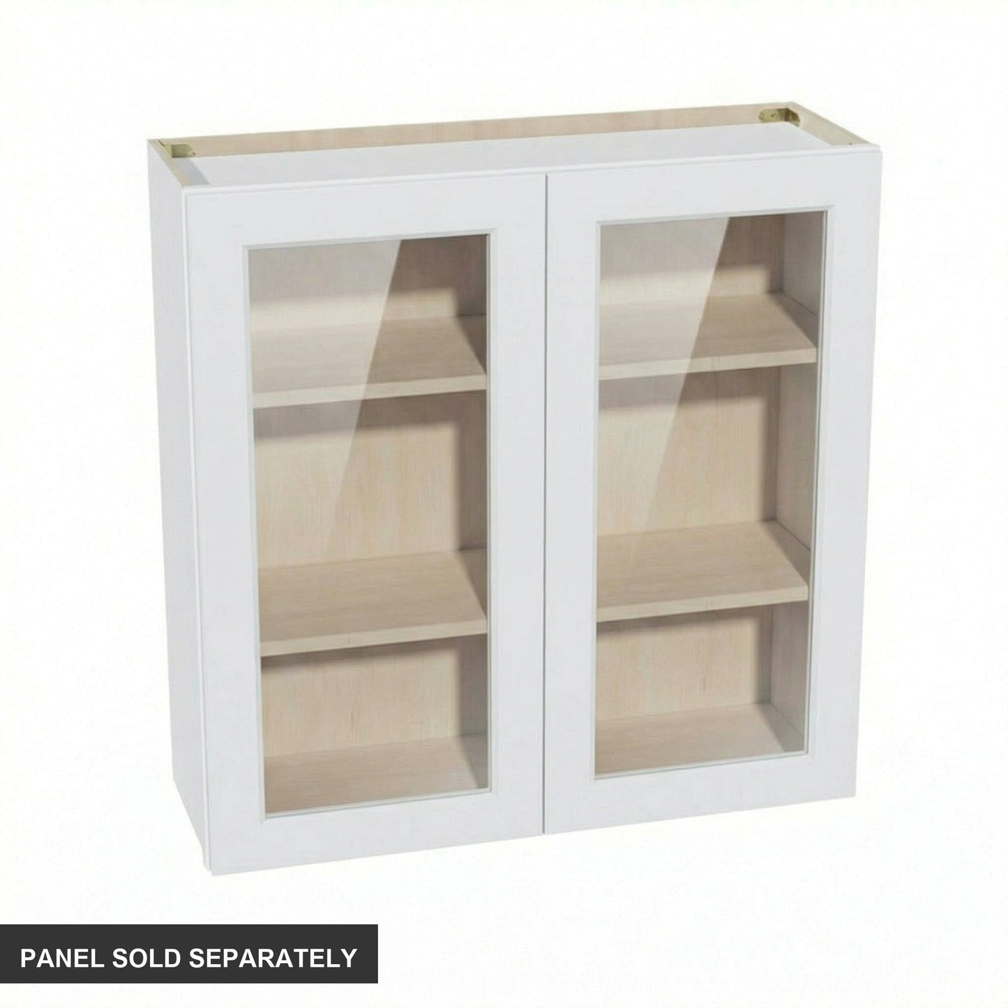 Shaker Glass Door Wall Cabinet 36" (W3636GD) · Ardelle - White - Product