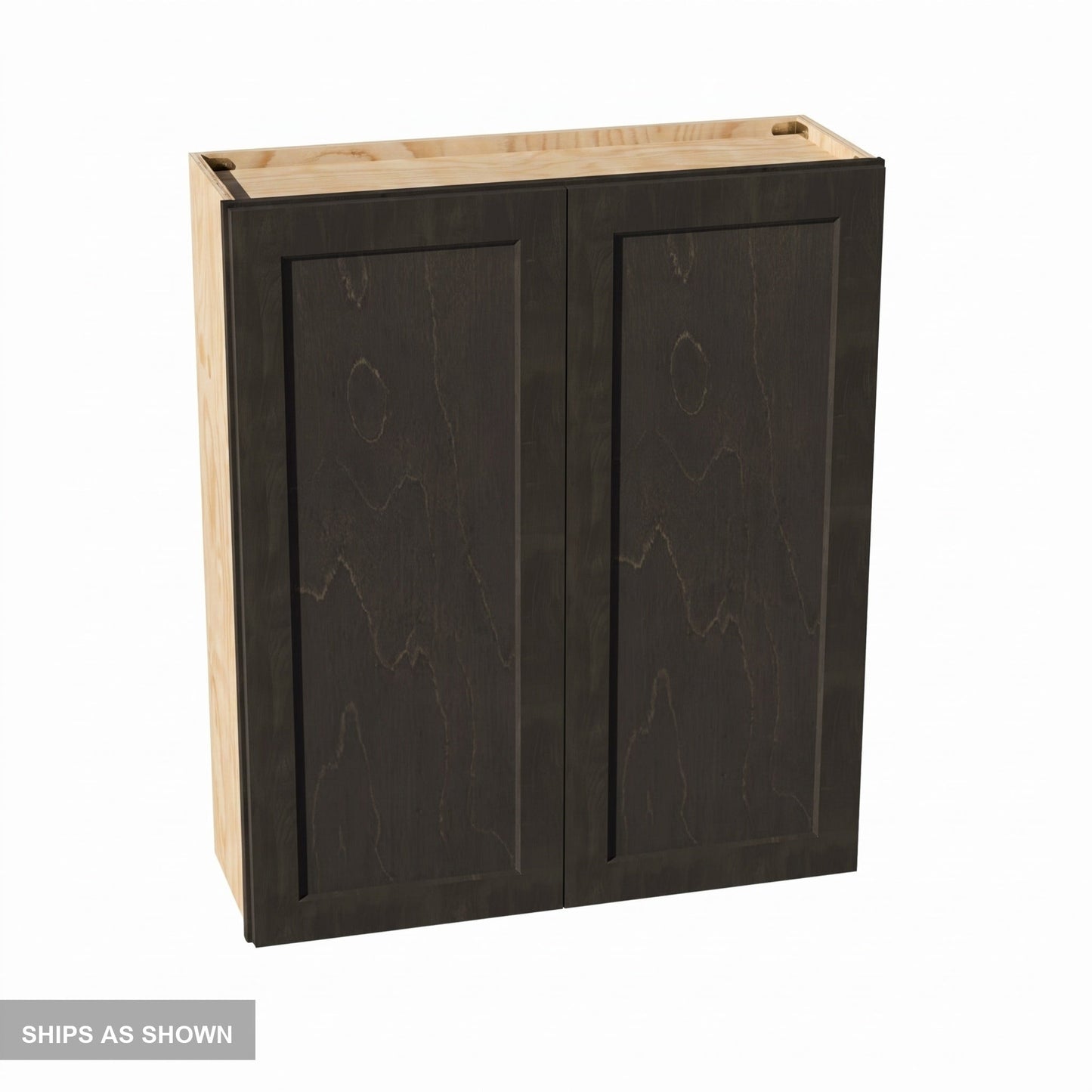 Shaker Wall Cabinet 36" (W3642) · Ardelle - Charcoal - Flat Pack