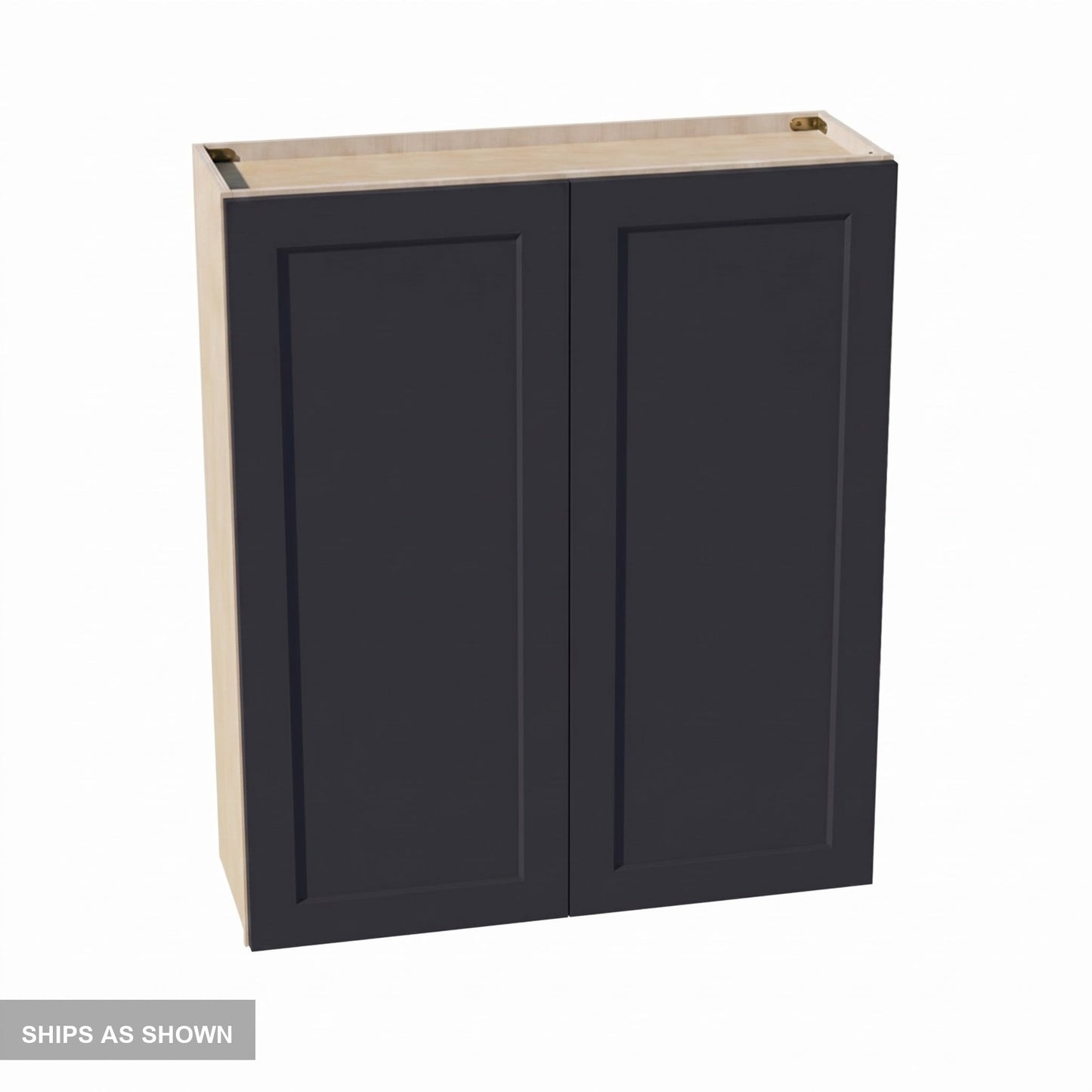 Shaker Wall Cabinet 36" (W3642) · Ardelle - Ebony - Flat Pack