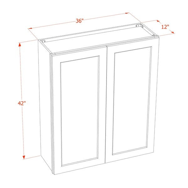 Quik Cabinets W3642 Tallis Swan White - Dimensions