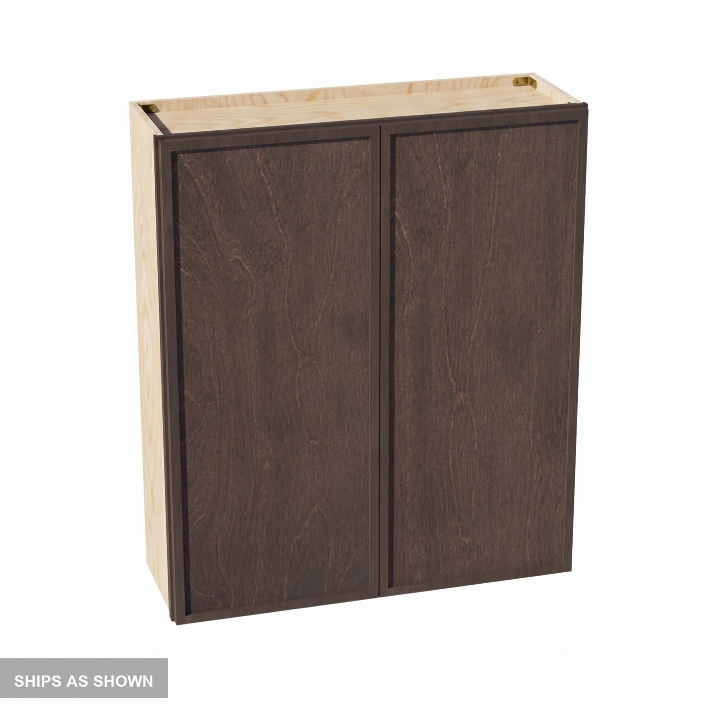 Slim Shaker Wall Cabinet 36" (W3642) · Slim - Mocha - Flat Pack