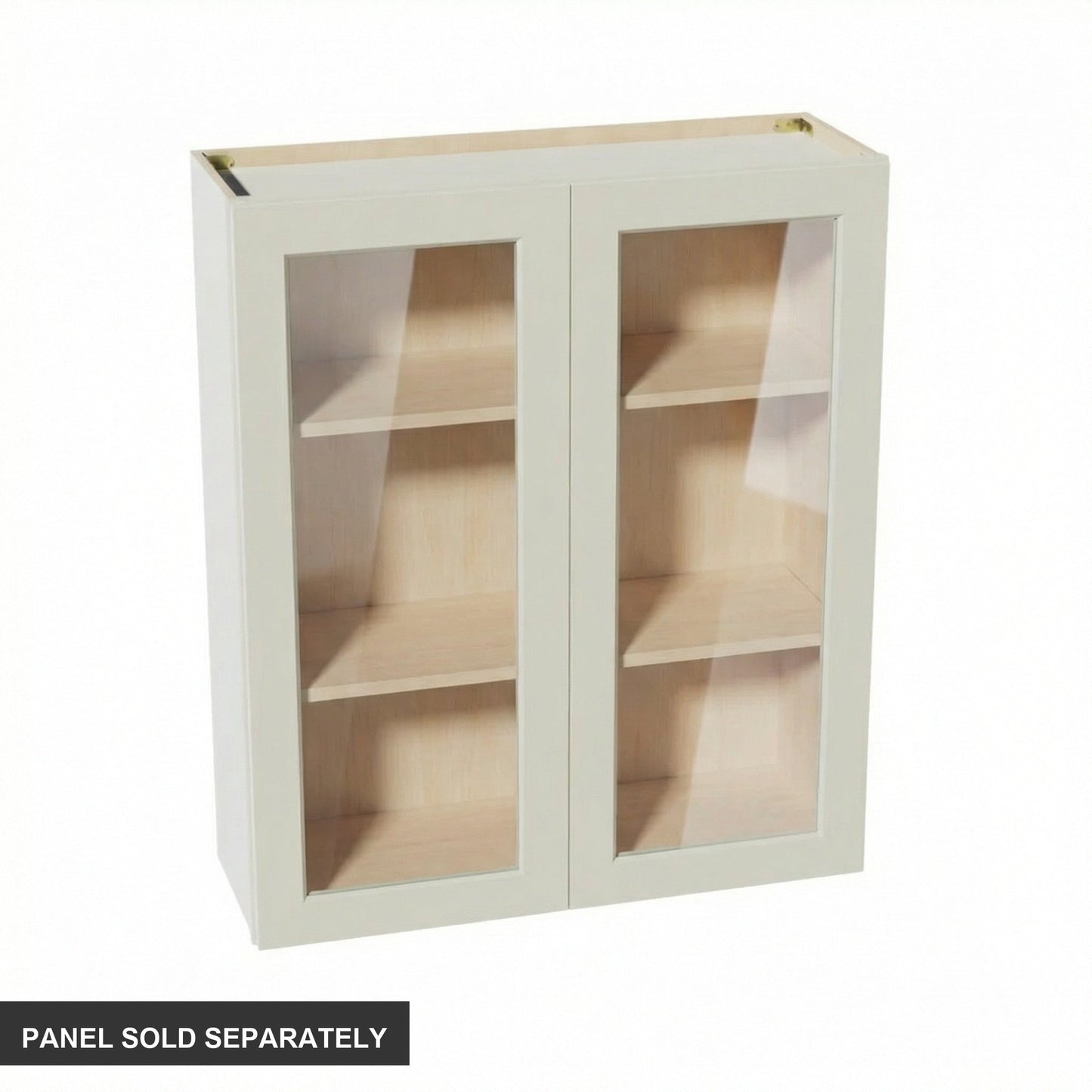 Shaker Glass Door Wall Cabinet 36" (W3642GD) · Tallis - Swan White - Product