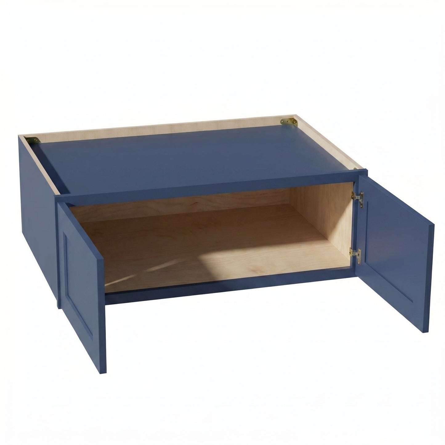 Shaker Bridge Wall Cabinet 39" (W3912) · Ardelle - Blue - Interior