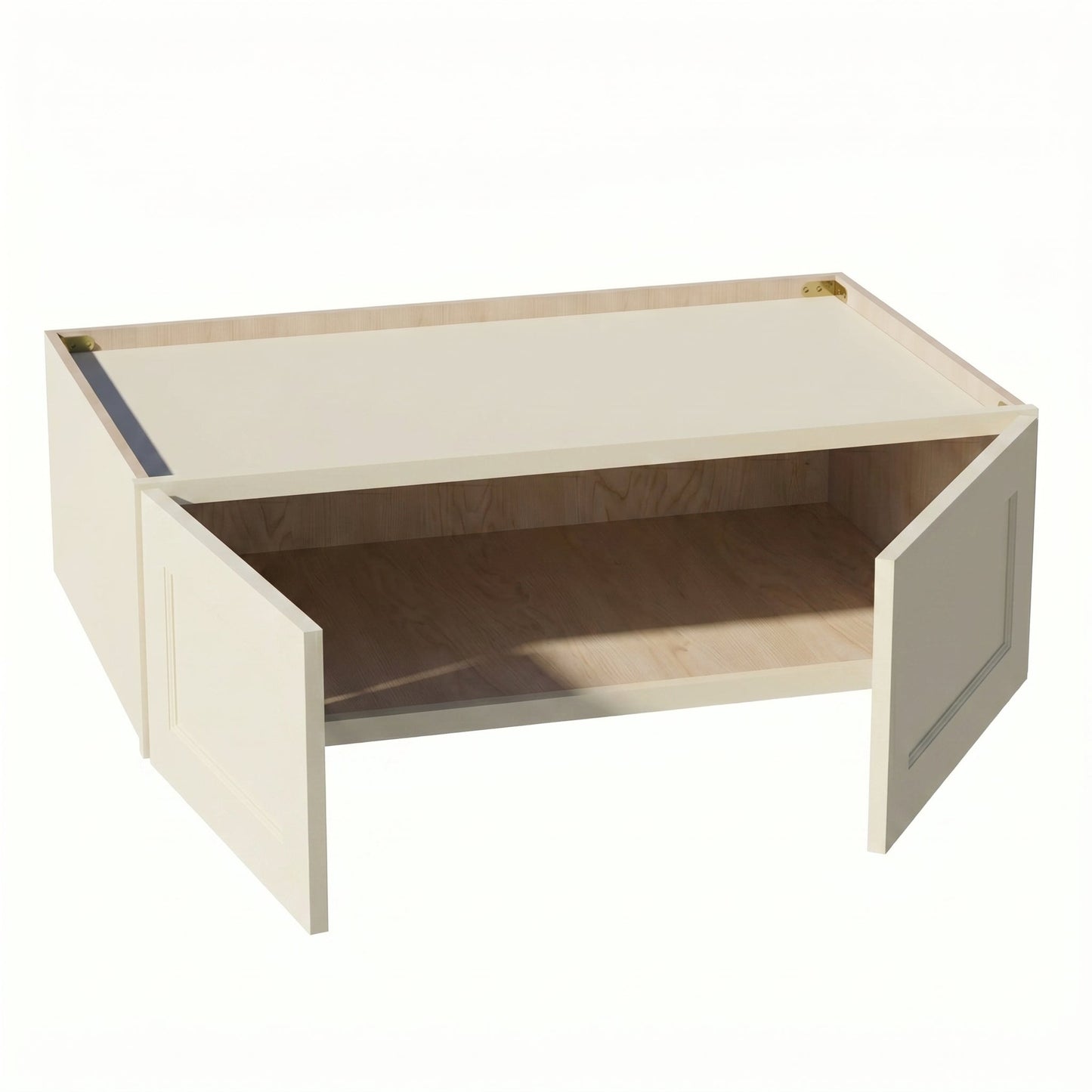 Shaker Bridge Wall Cabinet 39" (W3912) · Tallis - Swan White - Interior