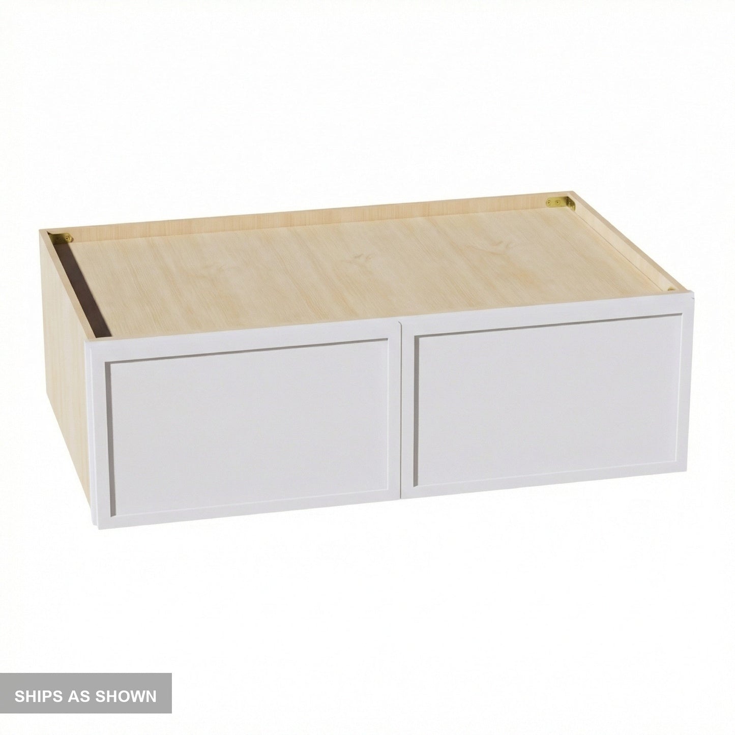 Slim Shaker Bridge Wall Cabinet 39" (W391224) · Slim - Frost - Flat Pack