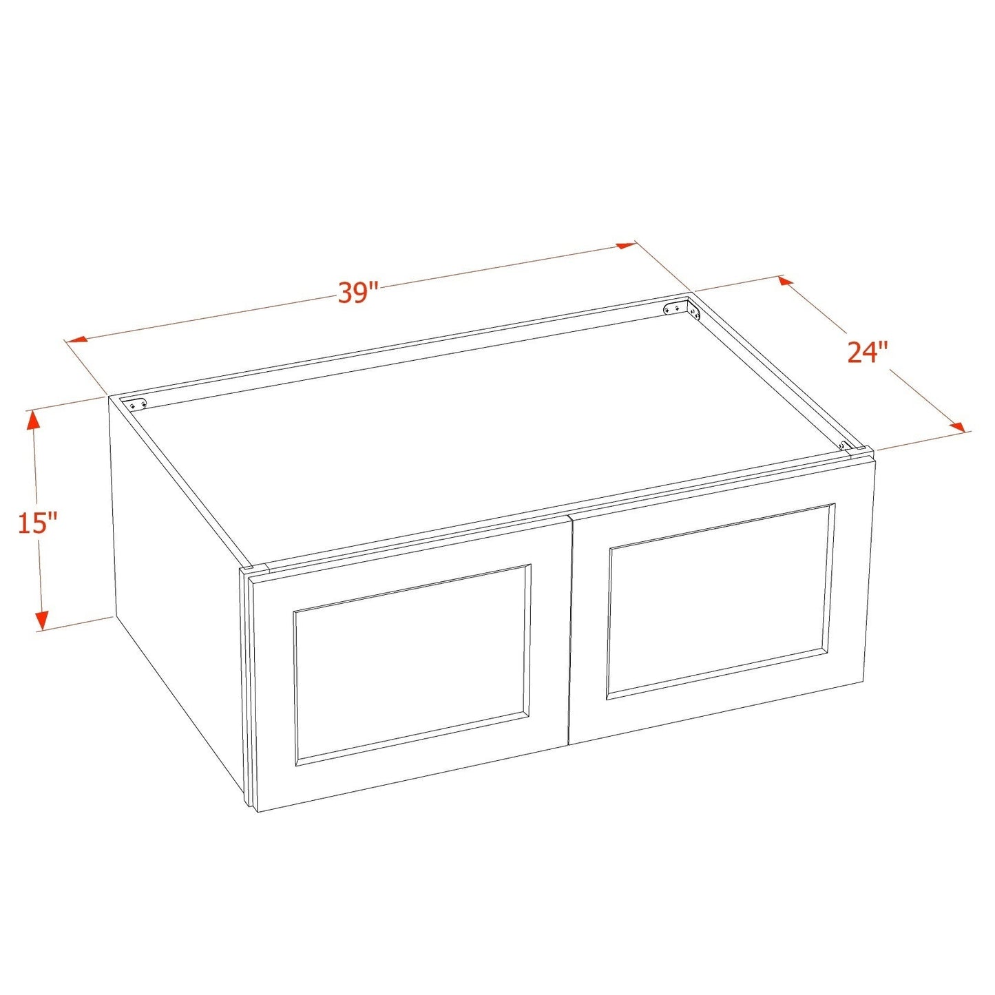 Quik Cabinets W3915 Ardelle Timber - Dimensions