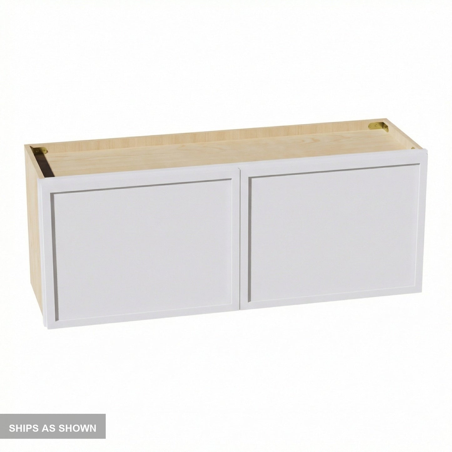 Slim Shaker Bridge Wall Cabinet 39" (W3915) · Slim - Frost - Flat Pack