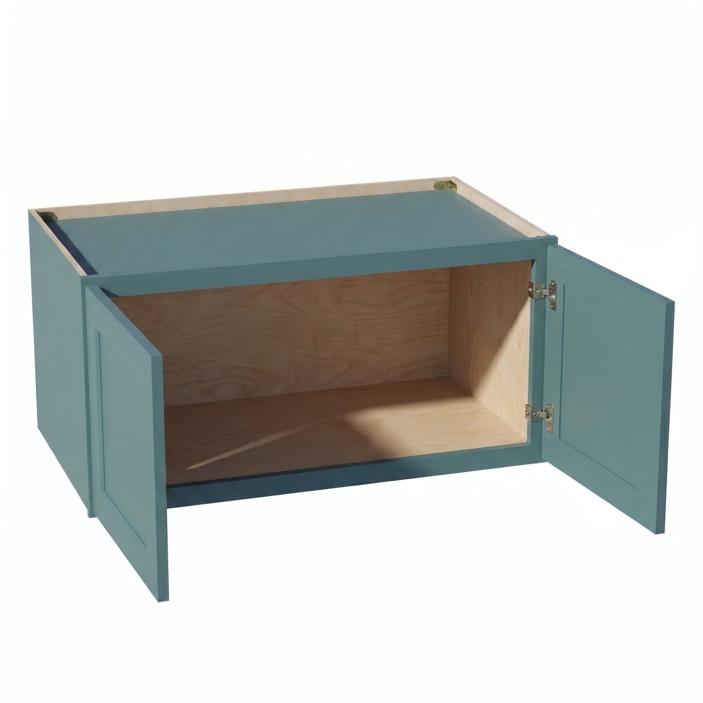 Shaker Bridge Wall Cabinet 39" (W3915) · Tallis - Fairy Green - Interior