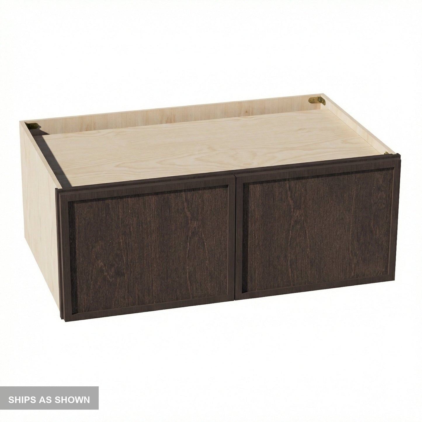 Slim Shaker Bridge Wall Cabinet 39" (W391524) · Slim - Mocha - Flat Pack