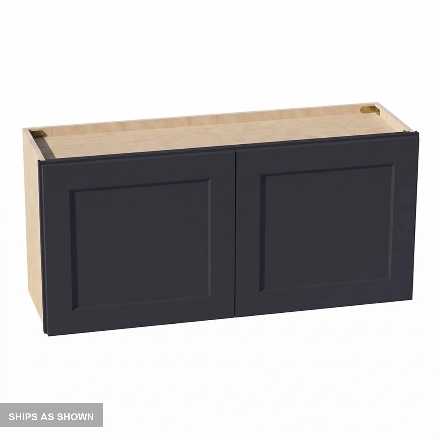 Shaker Bridge Wall Cabinet 39" (W3918) · Ardelle - Ebony - Flat Pack