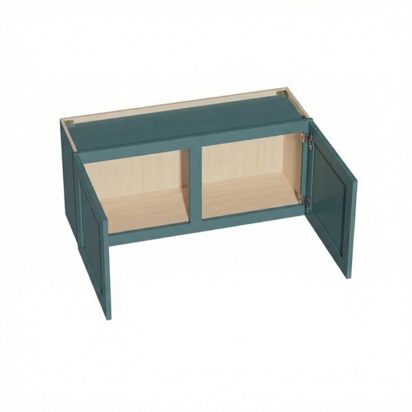 Shaker Bridge Wall Cabinet 39" (W3918) · Tallis - Fairy Green - Interior