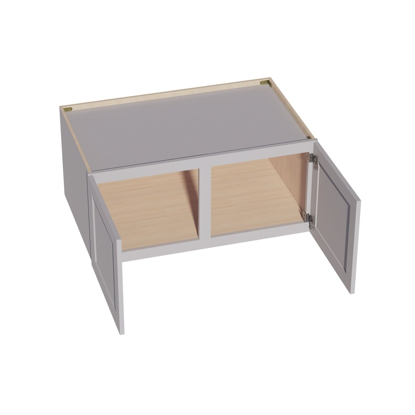 Shaker Bridge Wall Cabinet 39" (W391824) · Ardelle - Ash - Interior