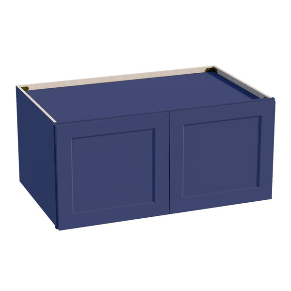 Shaker Bridge Wall Cabinet 39" (W391824) · Ardelle - Blue - Hero