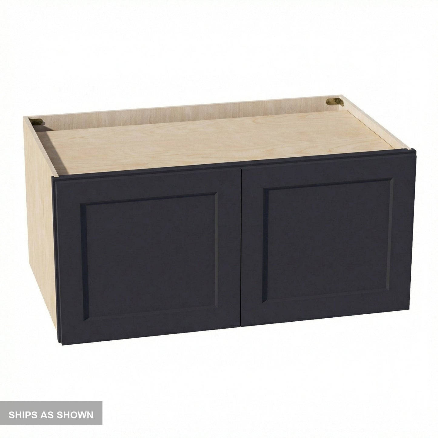Shaker Bridge Wall Cabinet 39" (W391824) · Ardelle - Ebony - Flat Pack