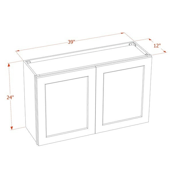 Slim Shaker Bridge Wall Cabinet 39" (W3924) · Slim