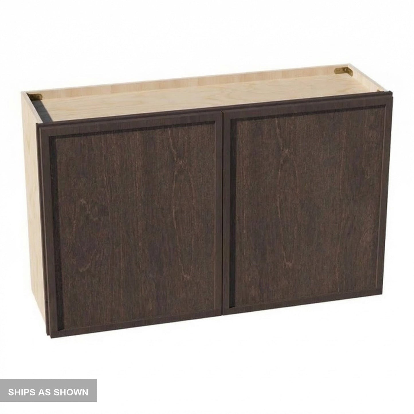 Slim Shaker Bridge Wall Cabinet 39" (W3924) · Slim - Mocha - Flat Pack