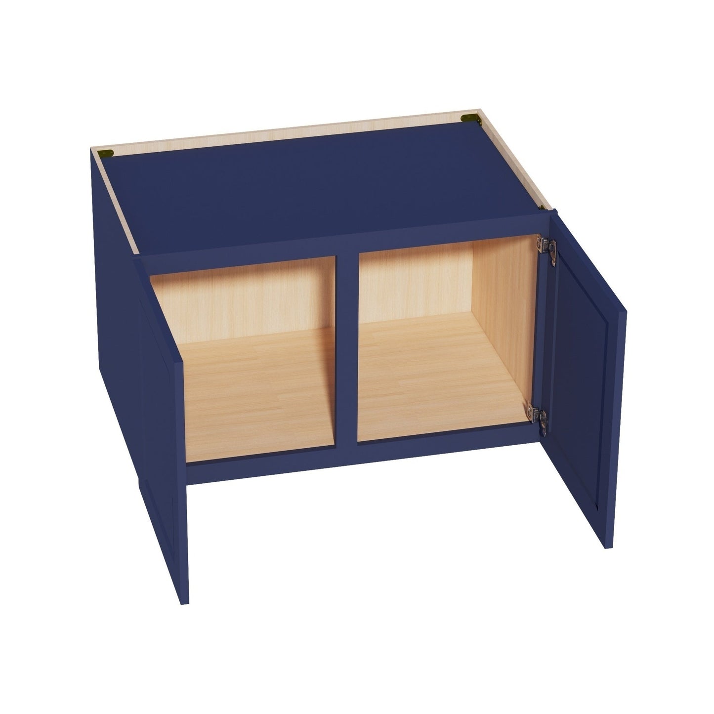 Shaker Bridge Wall Cabinet 39" (W392424) · Ardelle - Blue - Interior