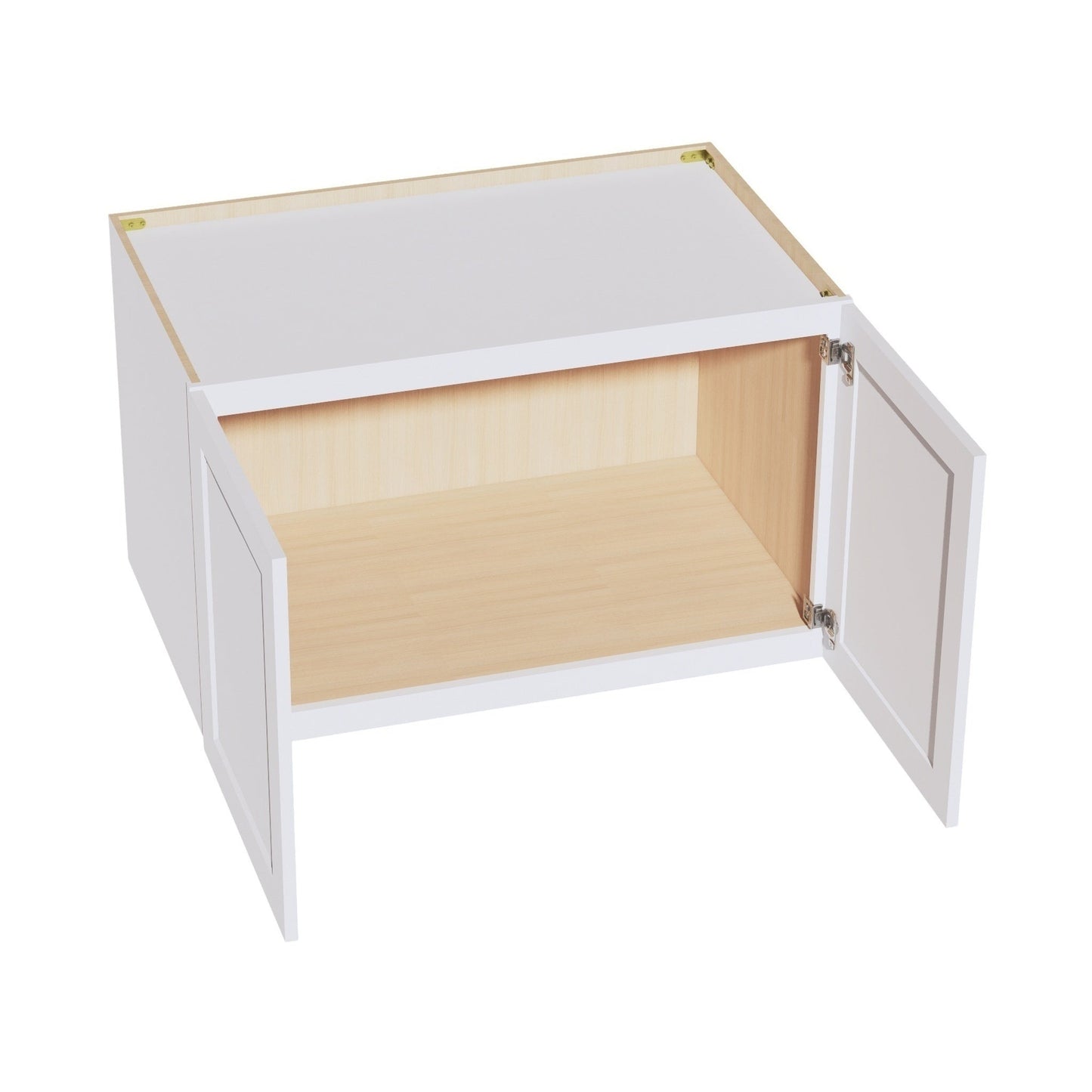 Shaker Bridge Wall Cabinet 39" (W392424) · Ardelle - White - Interior