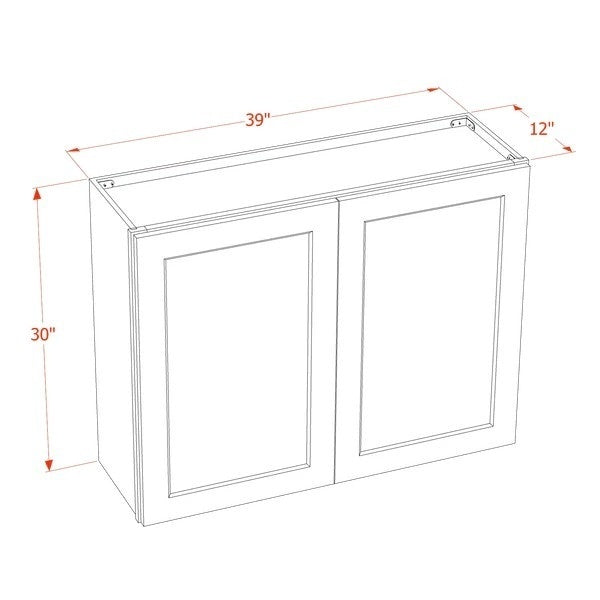 Quik Cabinets W3930 Tallis Swan White - Dimensions