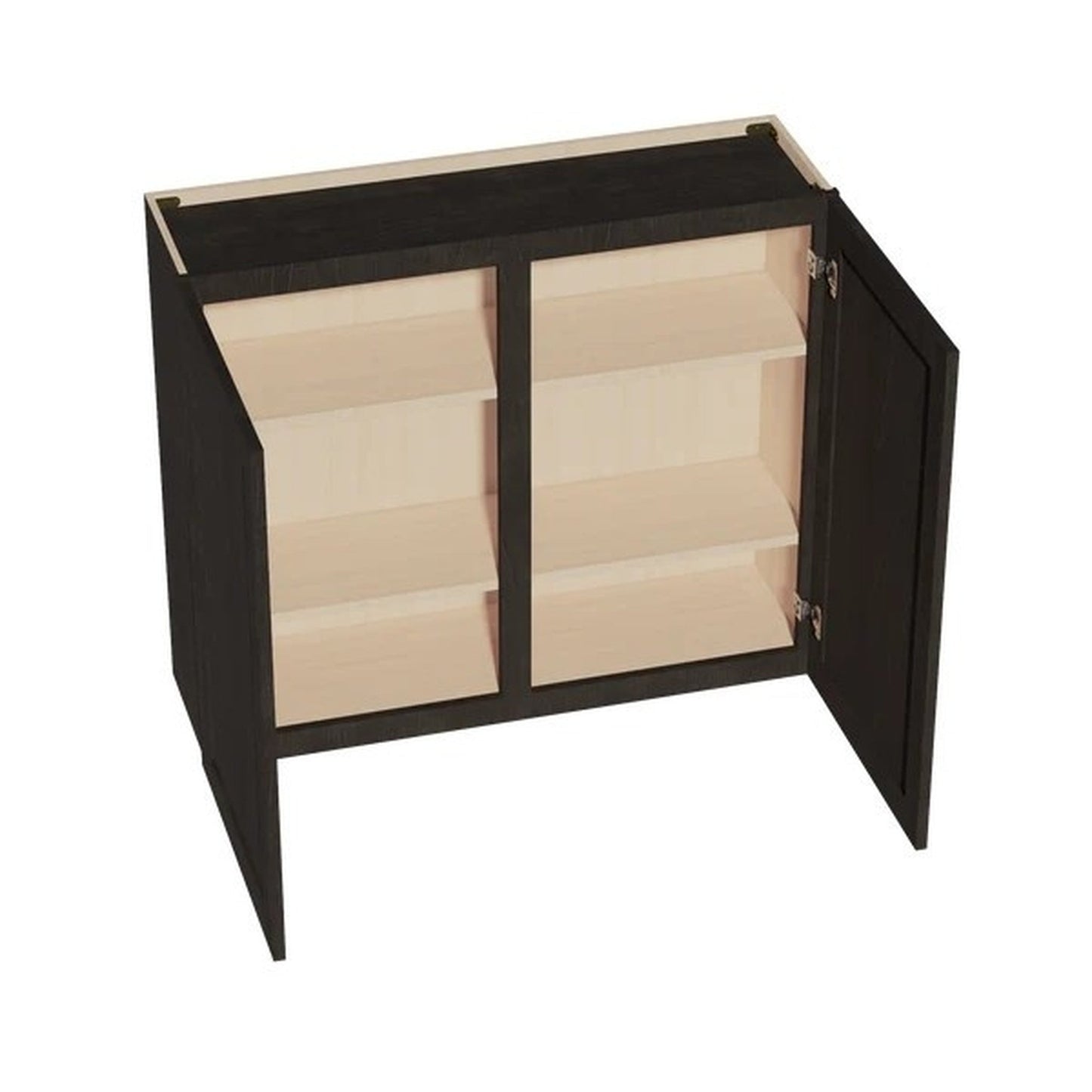 Shaker Wall Cabinet 42" (W4236) · Ardelle - Charcoal - Interior